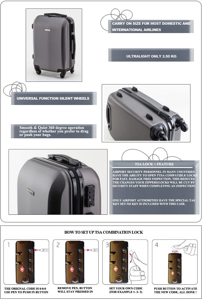 28 inches suitcase in cm