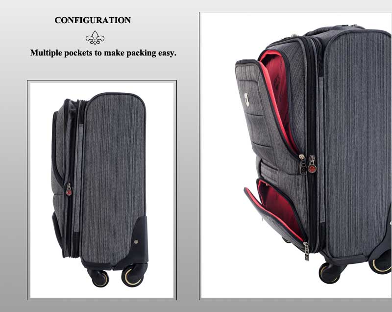 it luggage large 4 wheel expandable trolley suitcase